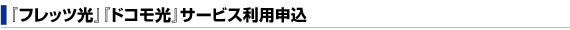 フレッツ光サービス利用申込